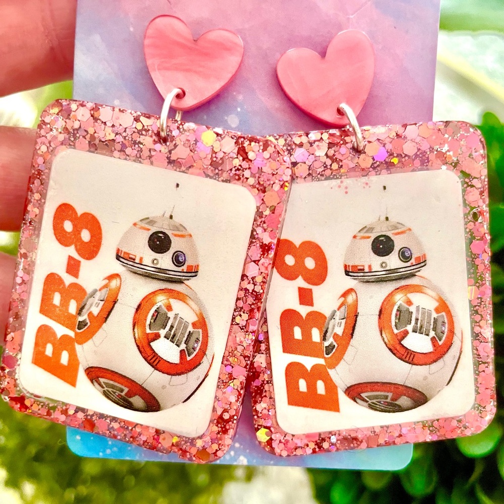 BB-8 Acrylic Earrings